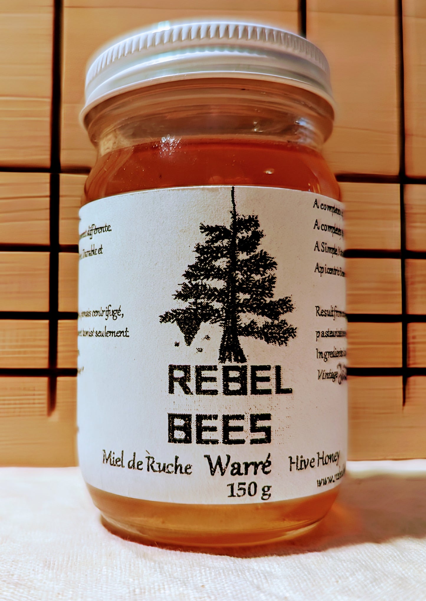 RebelBees Honey 2023 - Jar of 150 g - Copyrights RebelBees 2025